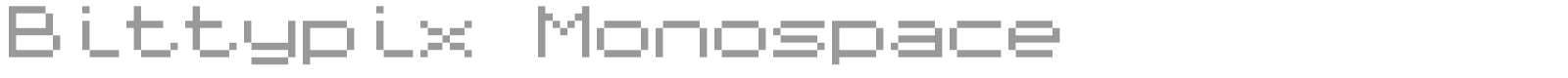 Bittypix Monospace font preview